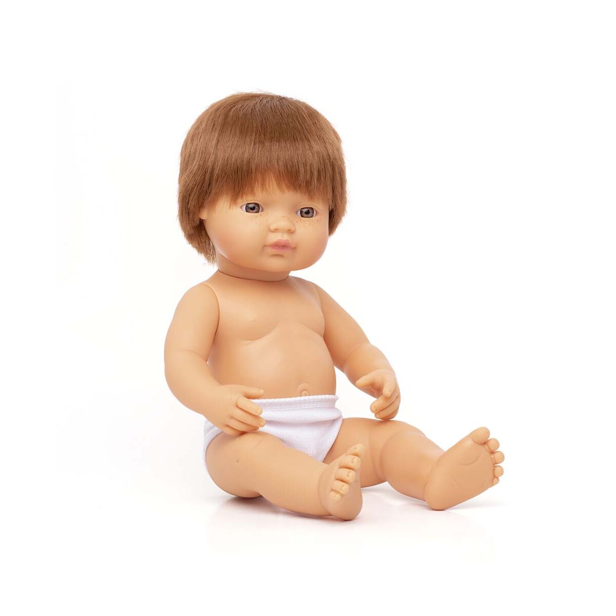 Miniland Baby Doll - Caucasian Redhead Boy 38cm Miniland Baby Doll - Caucasian Redhead Boy 38cm