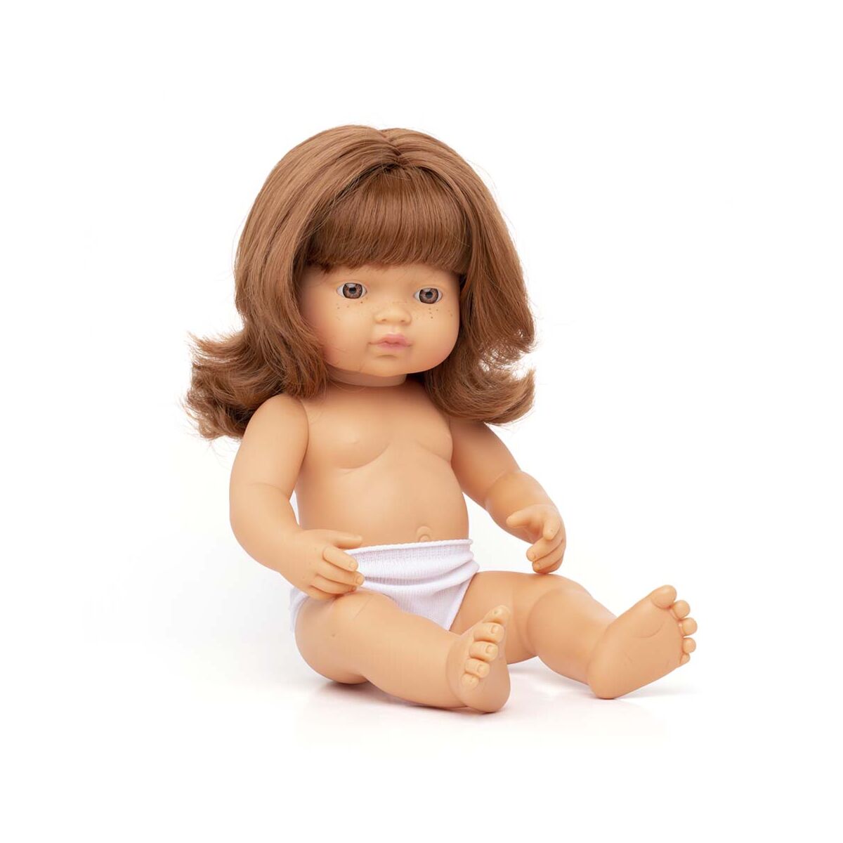 Muneca bebe caucasica pelirroja 38 cm Miniland ES