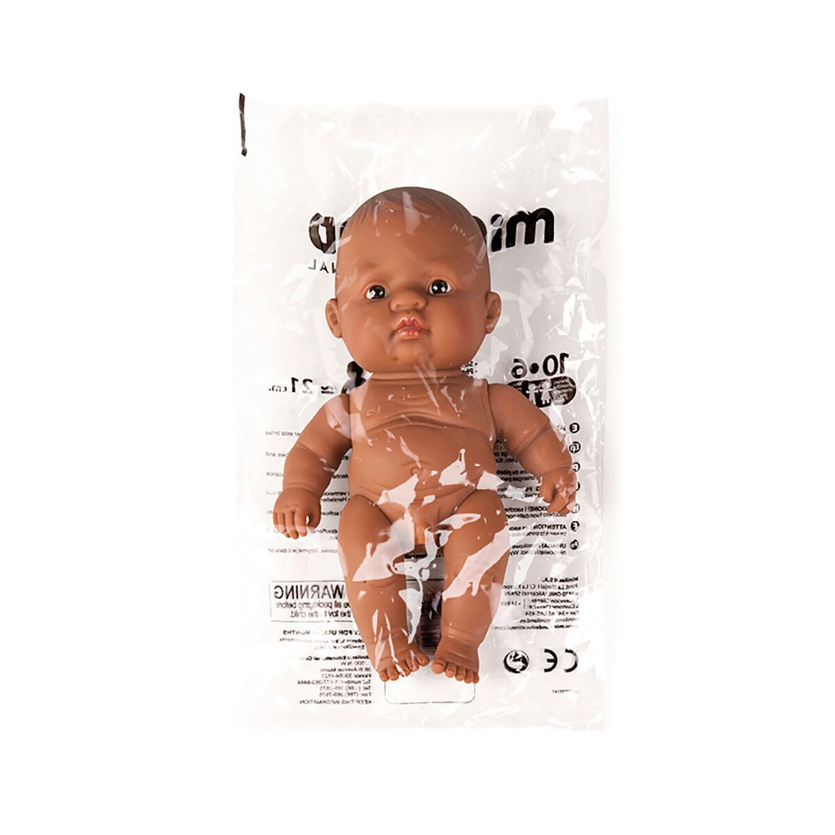 Miniland Baby Doll - Hispanic Boy 21cm Miniland Baby Doll - Hispanic Boy 21cm