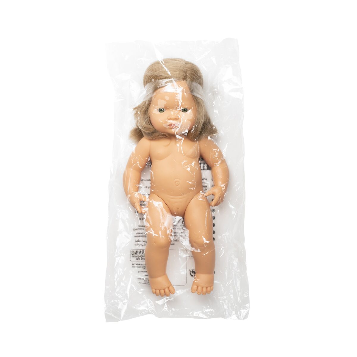 Miniland Baby Doll - Caucasian Dark Blonde Boy 38cm Miniland Baby Doll - Caucasian Dark Blonde Boy 38cm