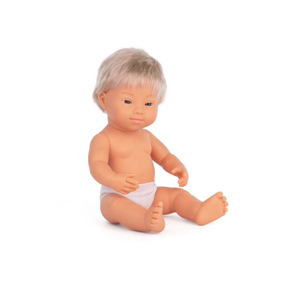 Baby Doll Caucasian Boy with Down Syndrome 38 cm
