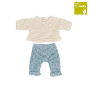 Knitted Doll Outfit 21cm - Sweater&Trousers
