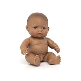 Miniland Baby Doll - Hispanic Boy 21cm Miniland Baby Doll - Hispanic Boy 21cm