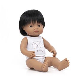 Baby Doll Hispanic Boy 38 cm
