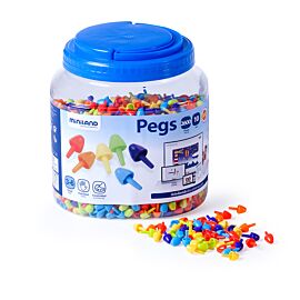 Pegs 10 mm (2.600 pieces) - Bright Colors
