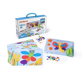 Pegs 10 mm (180 pieces) - Bright Colors