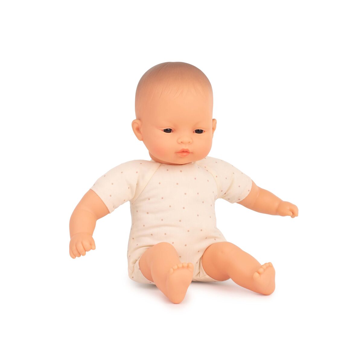Muneco bebe asiatico con cuerpo blando 32 cm