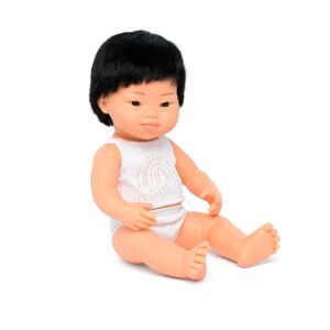 Muñeco asiático con Síndrome de Down 38 cm