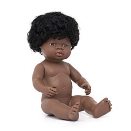 Muñeca bebé africana 38 cm