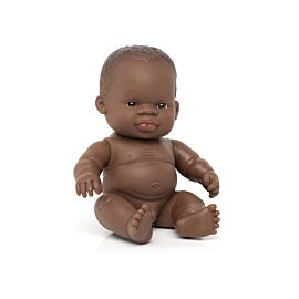 Muñeco bebé africano 21 cm