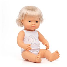 Muñeca bebé caucásica 38 cm
