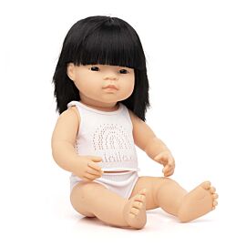 Muñeca bebé asiática 38 cm