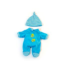 Ropa Pijama invierno azul para muñeco 21 cm