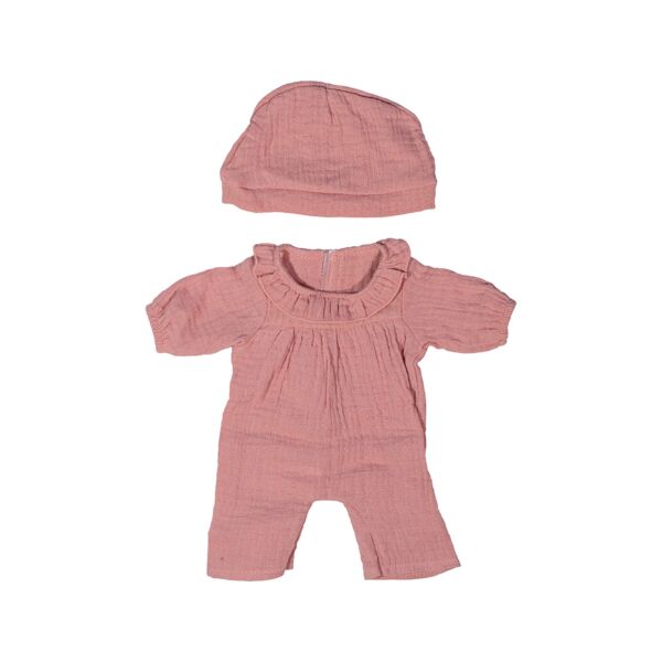 Pijama rosa con gorro para muñeco 38cm