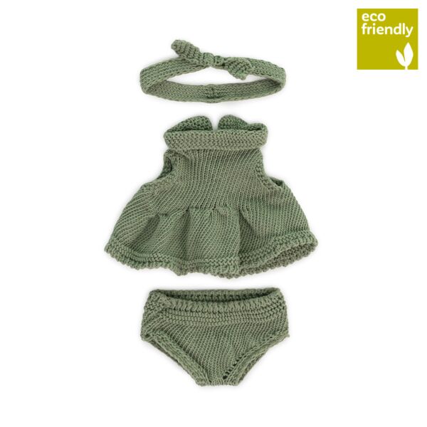 Conjunto Ropa de Punto 21cm - Vestido y diadema