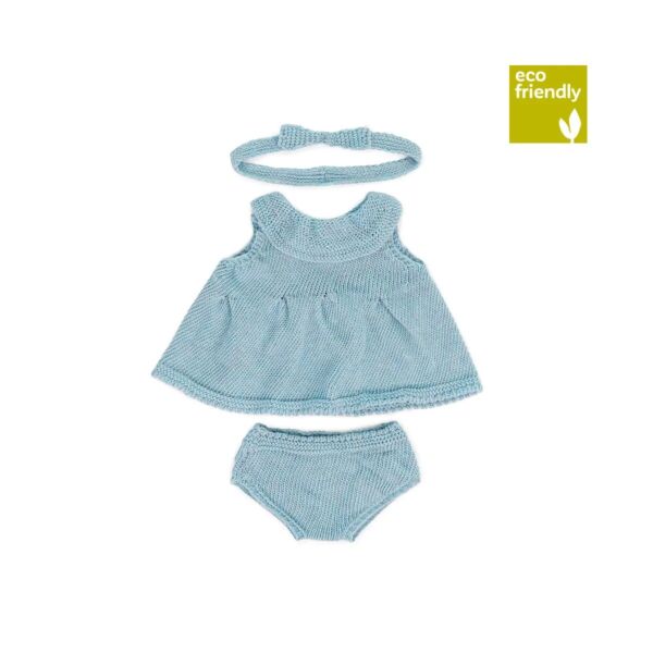 Conjunto Ropa de Punto 38cm - Vestido y diadema