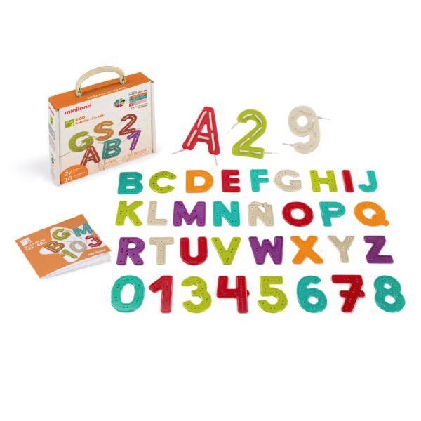 Letras y números para coser ECO Activity 123 ABC