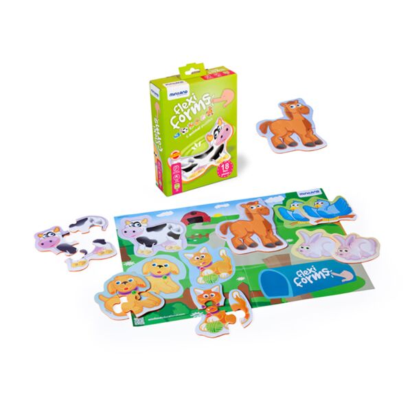 Puzle Flexi Forms: 6 animales