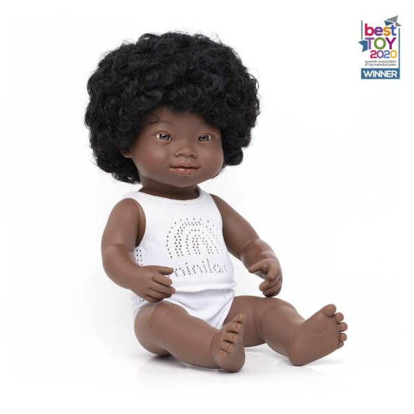 Mu eca beb africana con s ndrome de Down 38 cm Miniland ES