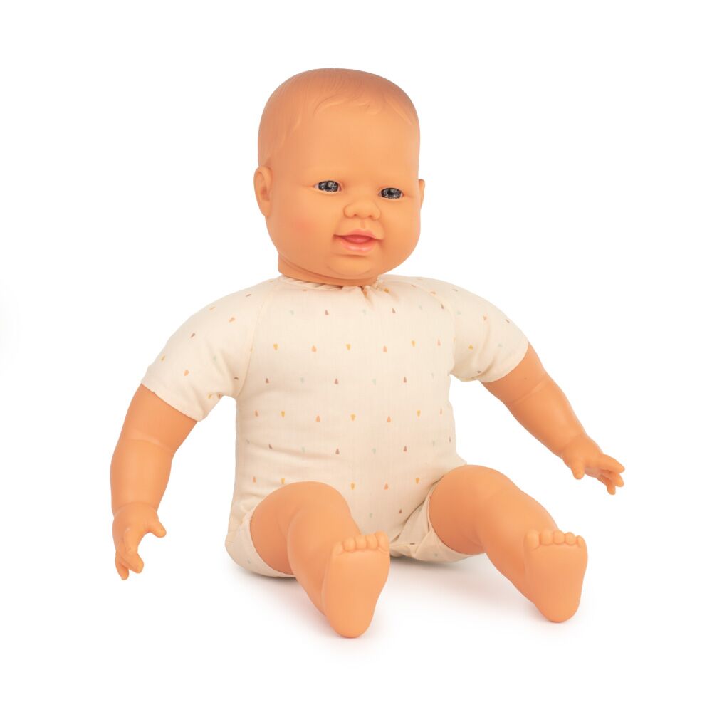 Muñeco bebé caucásico con cuerpo blando 40 cm