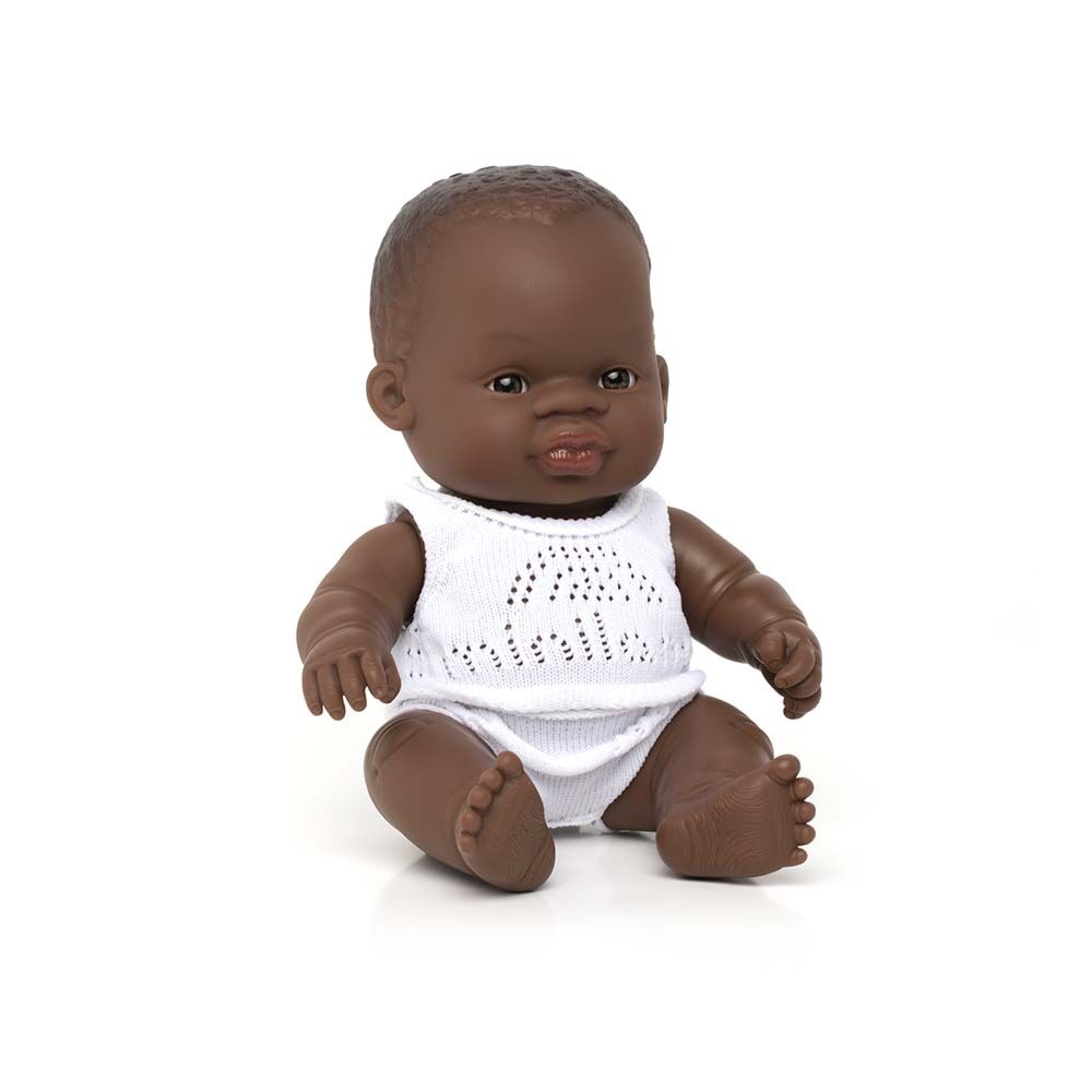 Acheter Poupée bébé fille africaine 40cm - Miniland