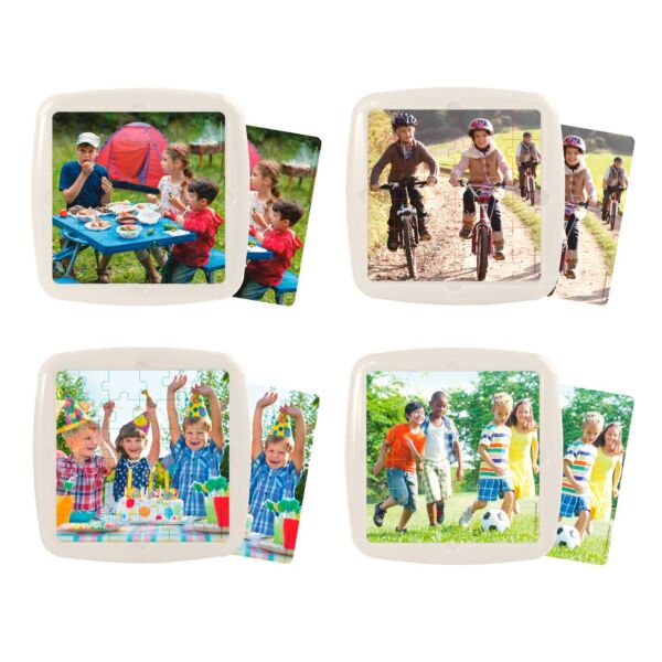 Ensemble de 4 puzzles : Loisirs entre amis