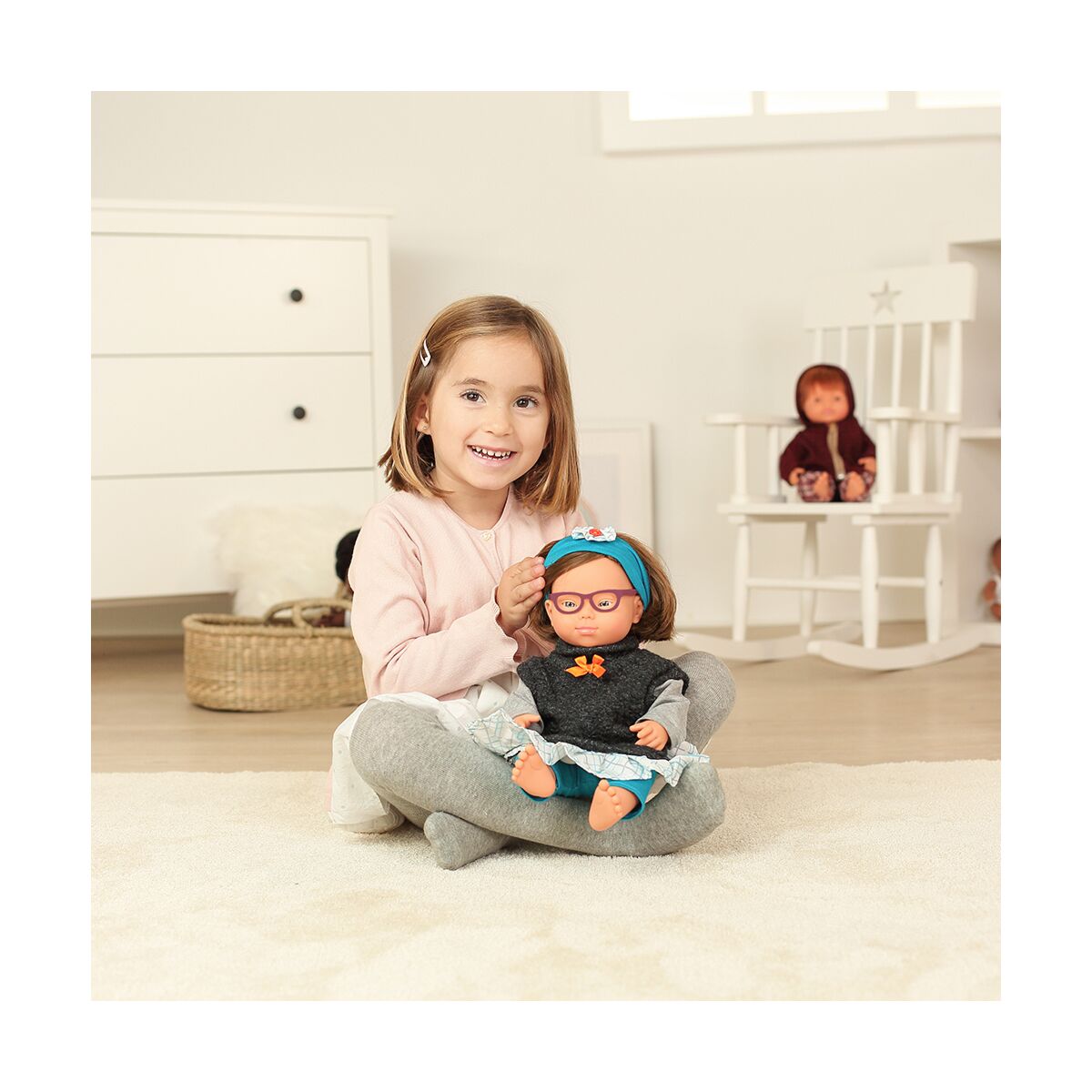 Baby Doll Cauc.Girl w Down Syndr. w Glasses 15