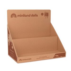 Cardboard Display for 6  clothed dolls 8¼" 