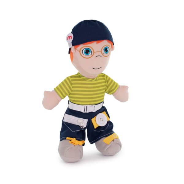 Diversity Fastening Soft Body Doll Caucasian Boy