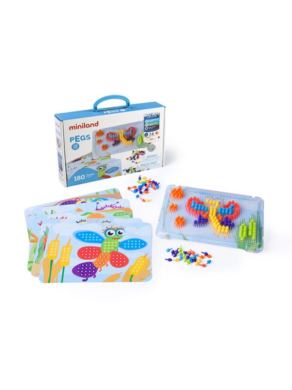 Pegs⅜" (180 pieces) - Bright Colors