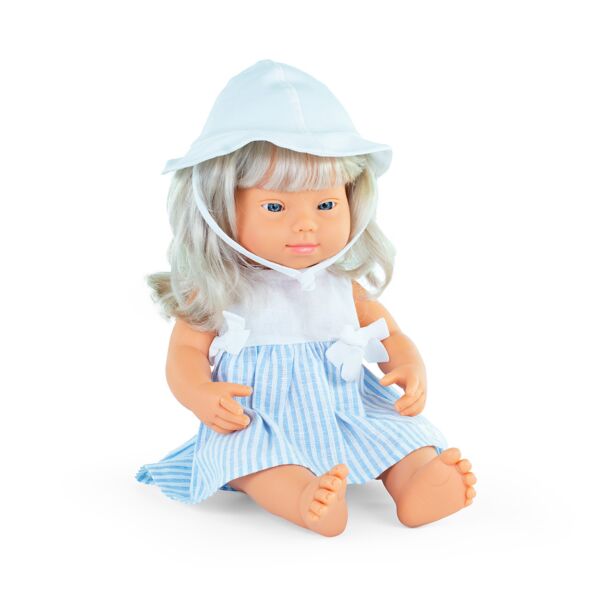 Muñeca con S. de Down y Vestido de Paz Rodríguez
