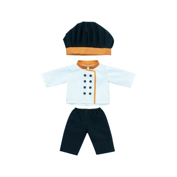 Traje de cocinero para Muñecos de 38cm