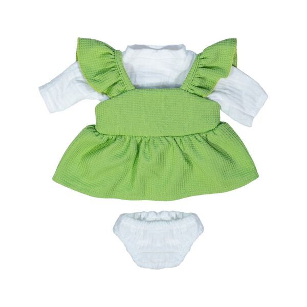 Vestido y camiseta entretiempo para muñeco 38cm