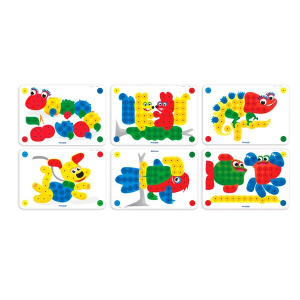Pegs 20 mm (6 piezas) - Primary Colors