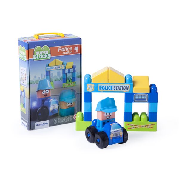 Juego construcción Super Blocks: Police Station
