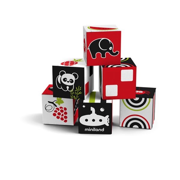 Cubos apilables First Senses: 6 Cubes Set