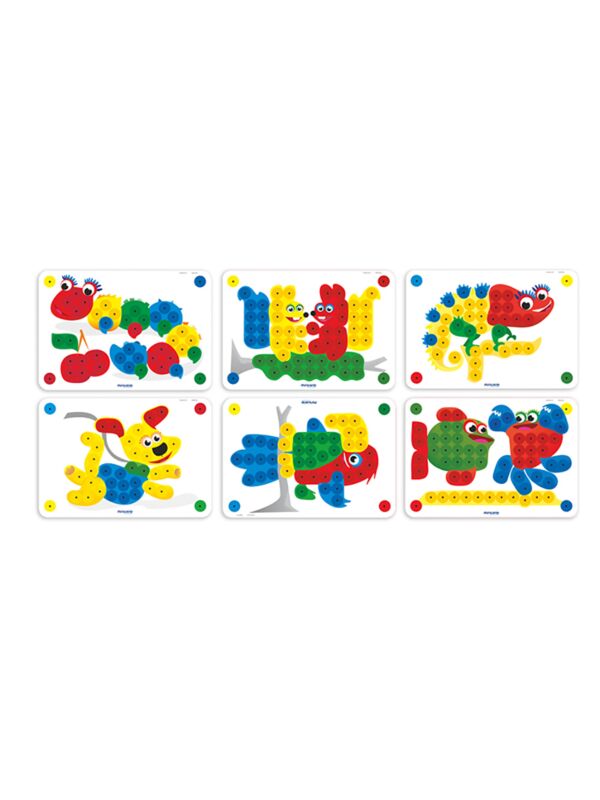 Pegs 20 mm (6 piezas) - Primary Colors
