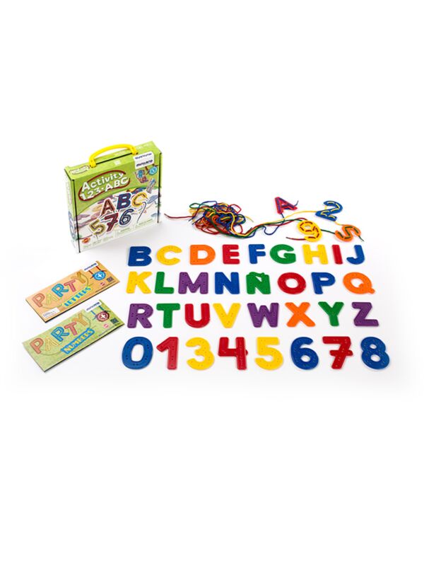 Letras y números para coser Activity 123 ABC