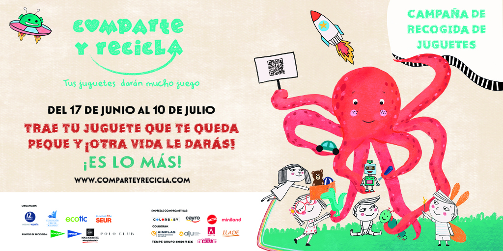 Miniland, Empresa Comprometida en la campaña “Comparte y recicla” de la Fundación Crecer Jugando