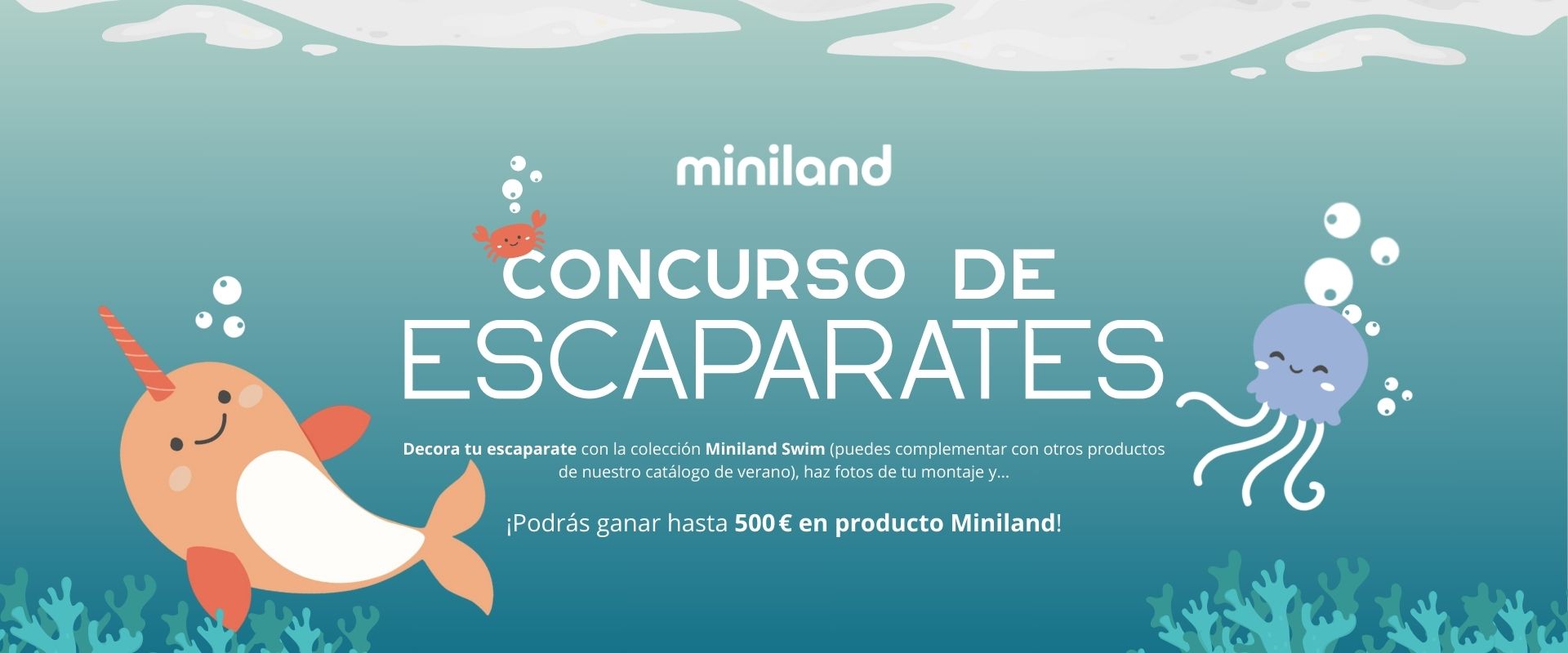 ¡Participa en el Concurso de Escaparates Miniland Swim y gana hasta 500€ en producto!