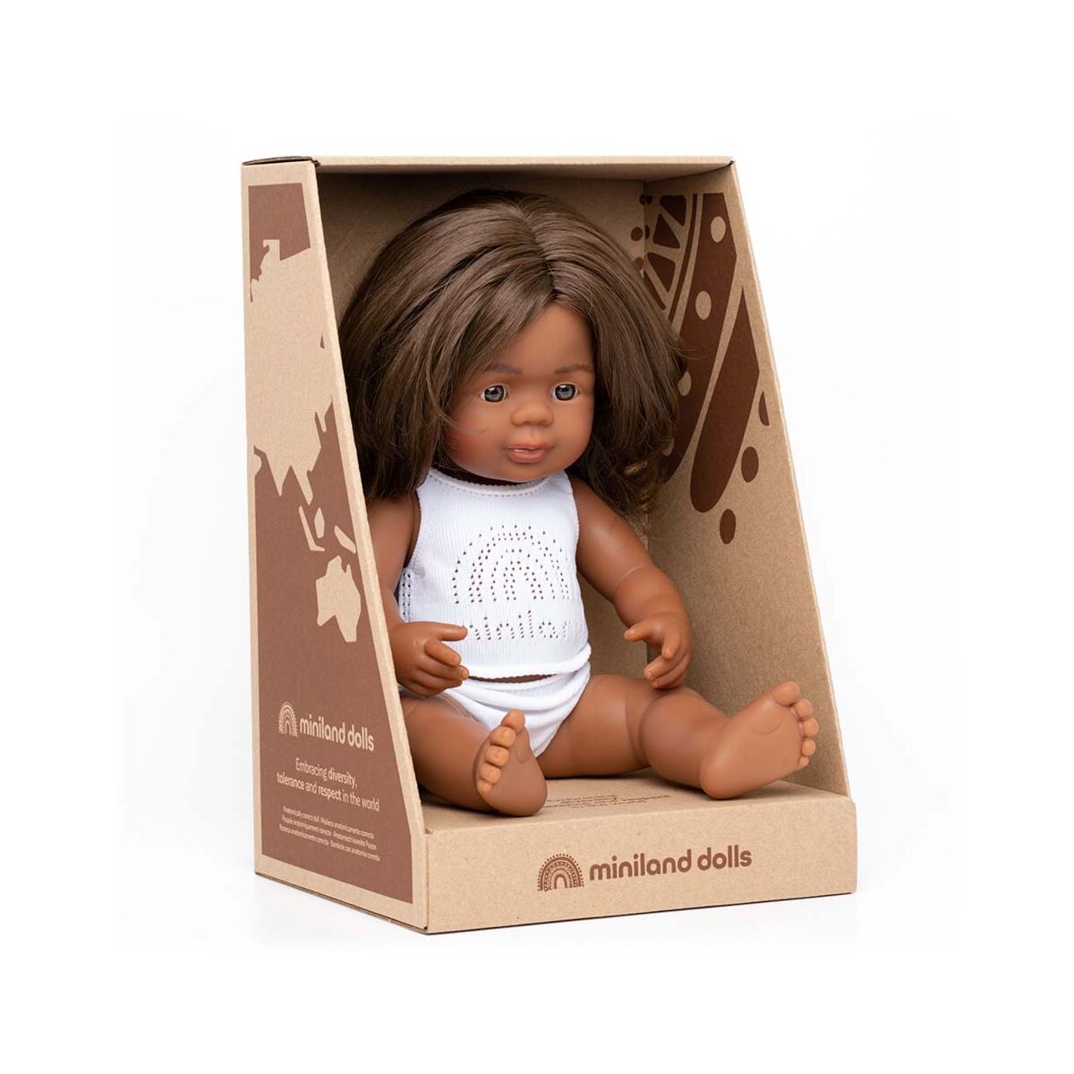Miniland Baby Doll - Aboriginal Girl 38cm