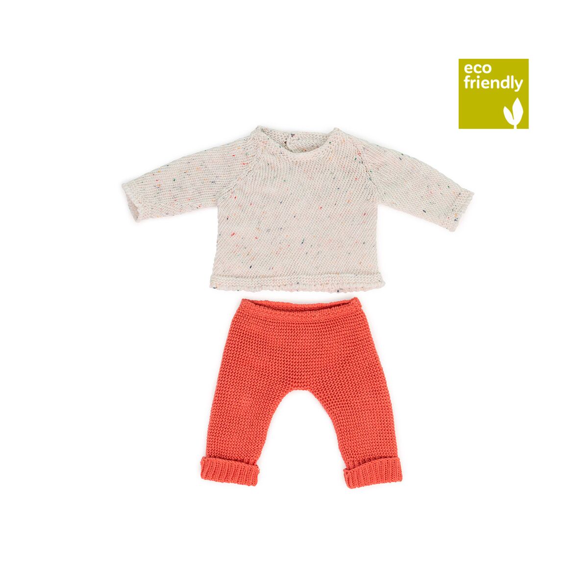 Miniland Knitted Doll Outfit 38cm - Sweater & Trousers Miniland Knitted Doll Outfit 38cm - Sweater & Trousers