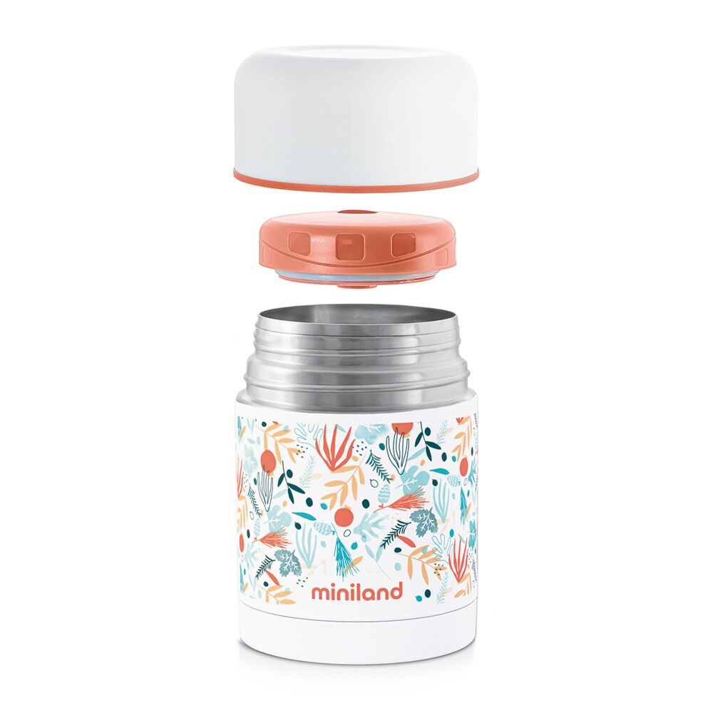 Meal time: Miniland Food flask 280 ml Rose Gold