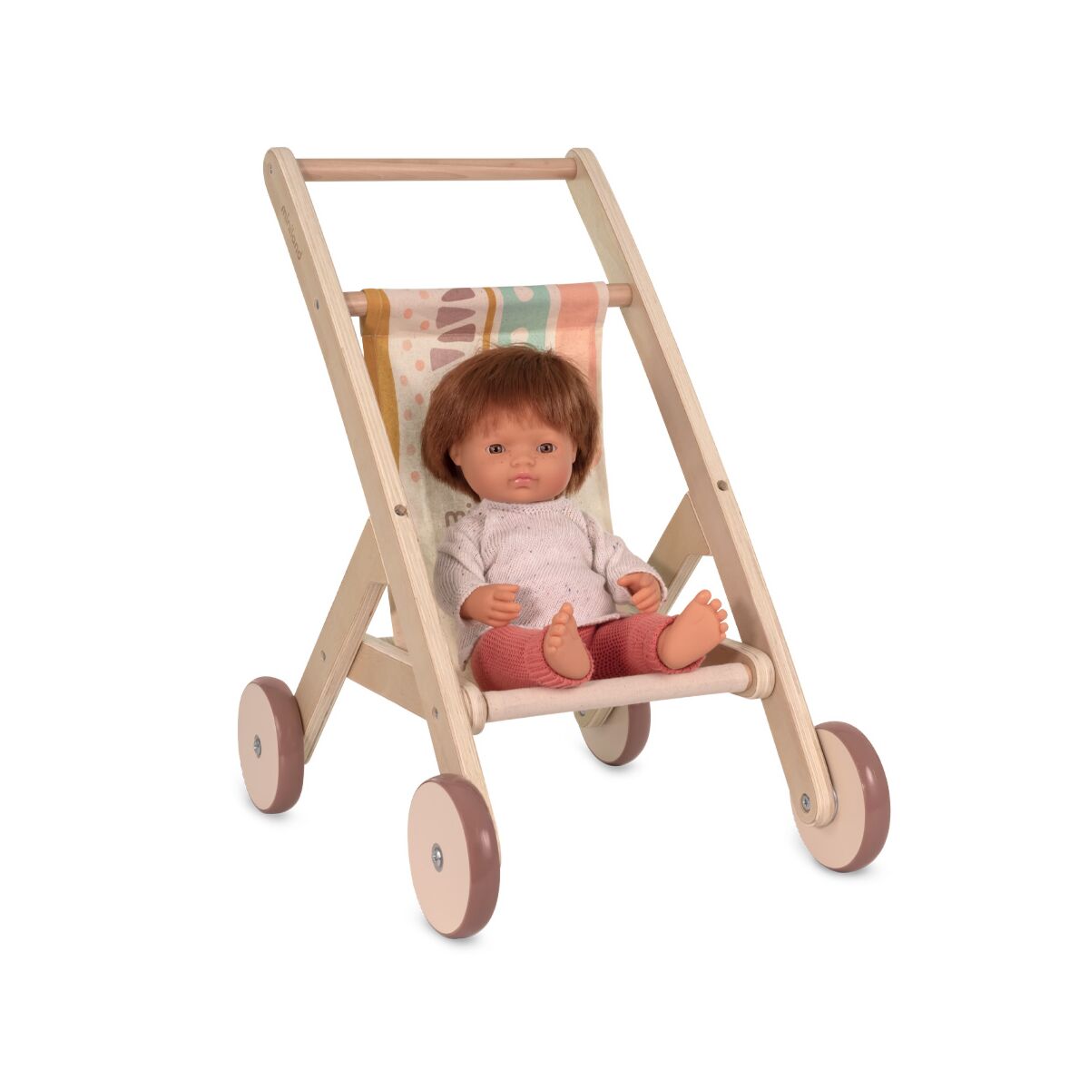 Carrito de madera para munecos
