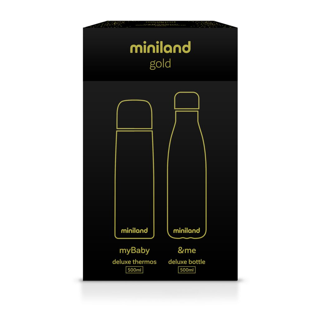 Botella termo con pajita diseños de Miniland – Baby Secrets