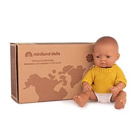 Muñeco latino 32 cm y conjunto ropa Sea