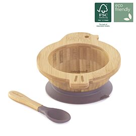 Set de bol y cuchara BLW  wooden bowl chick