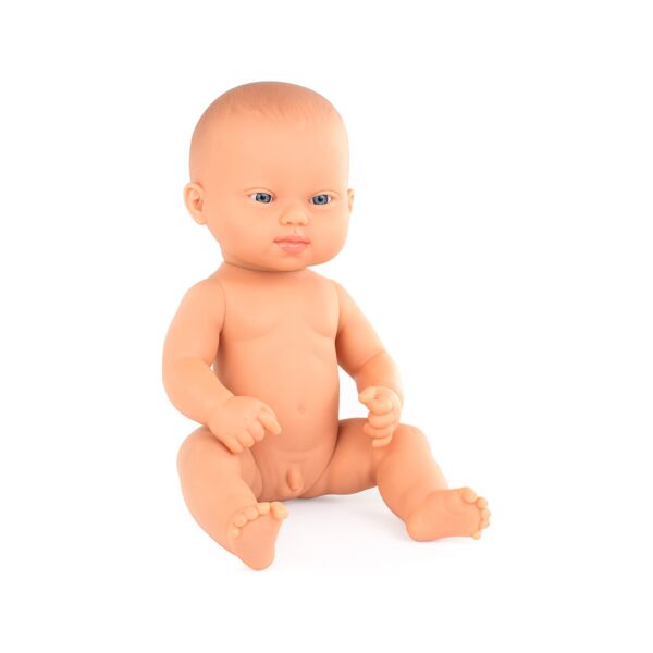 Muñeco bebé caucásico con síndrome de Down 32 cm