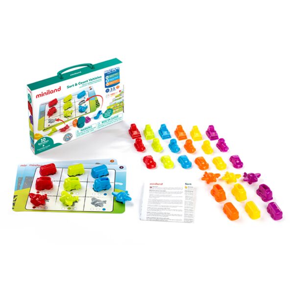 Juego matemático Sort & Count Vehicles