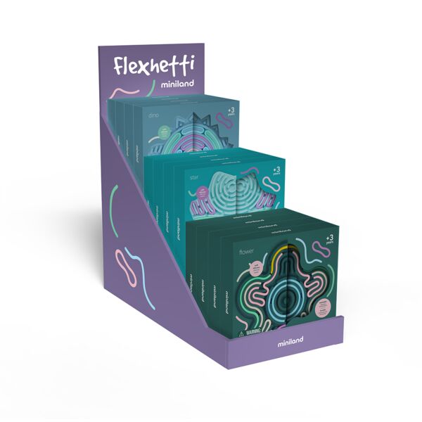 Expositor de puzzles sensoriales Flexihetti
